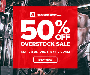 Take 50% Off Select Overstock Products at Bodybuilding.com! Save While Supplies Last!