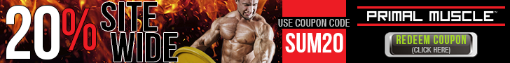 20% Off Site Wide at PrimalMuscle.com!